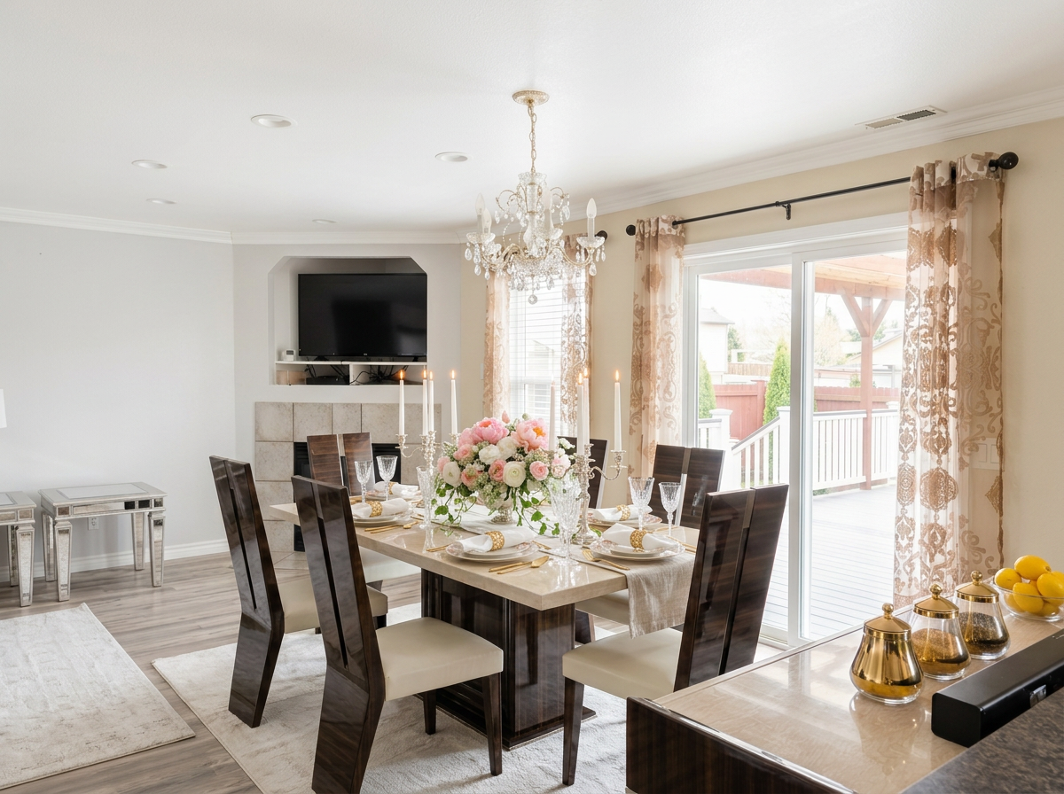 Dining room set for ten